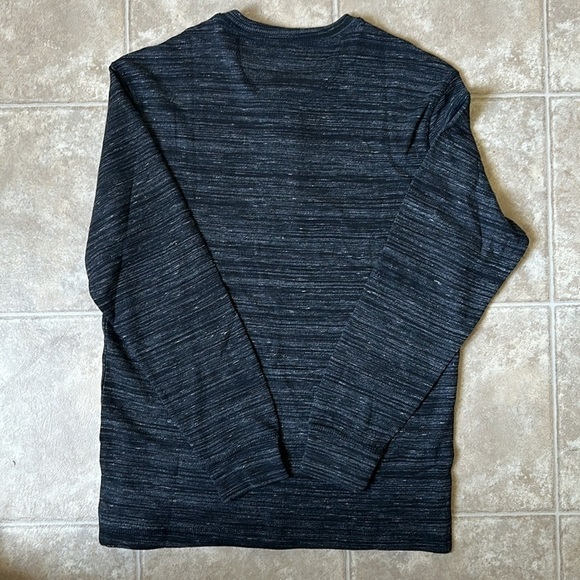 NWT Men's Polo Sweater Spece Dye Crew Neck Thermal Shirt Size Large - Picture 2 of 9